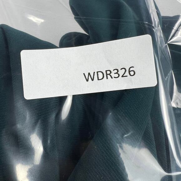 Betsy & Adam Hadley Floor Length Stretch Knit Gown Dress Forest Green Size 4 - Picture 15 of 16